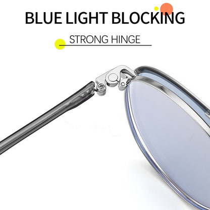 MURAI Merek Jepang Antiradiasi Blueray Free 1 Clip on Polarized Kotak Pria Frame Kacamata Bisa Minus 7007 - 2 Black - Silver