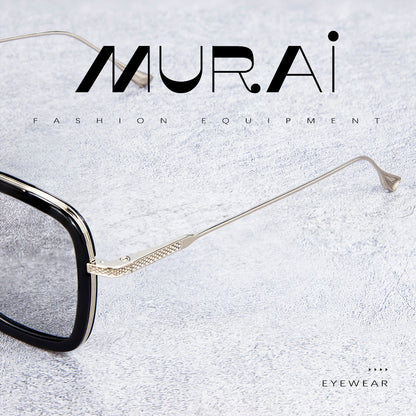 MURAI Merek Jepang Kacamata Hitam Photochromic sunglasses Polarized Anti Silau Fashion Pria Wanita UnisexUnisex Pria anti radiasi high quality material Square Fram Sunglasses Kacamata Hitam Pria Terbaru – Fashion Mewah 3501 - 4 gray(photochromic)