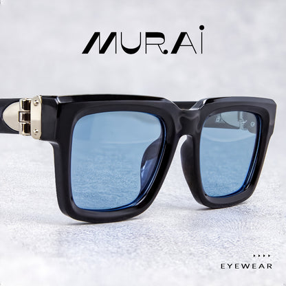 MURAI Merek Jepang Kacamata Hitam Rectangular Polarized SQUARE FRAME Sunglasses Unisex Retro Pilot Shades Driving Protection 3490 - 3