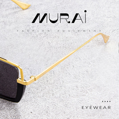 MURAI Merek Jepang Kacamata Hitam Wanita Terbaru Kacamata Wanita Aviation HD Polarized Anti Silau Cahaya Matahari MR7604 - 1 Black