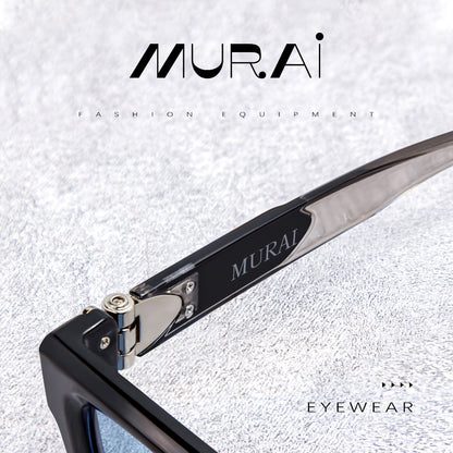 MURAI Merek Jepang Kacamata Hitam Rectangular Polarized SQUARE FRAME Sunglasses Unisex Retro Pilot Shades Driving Protection 3490 - 3