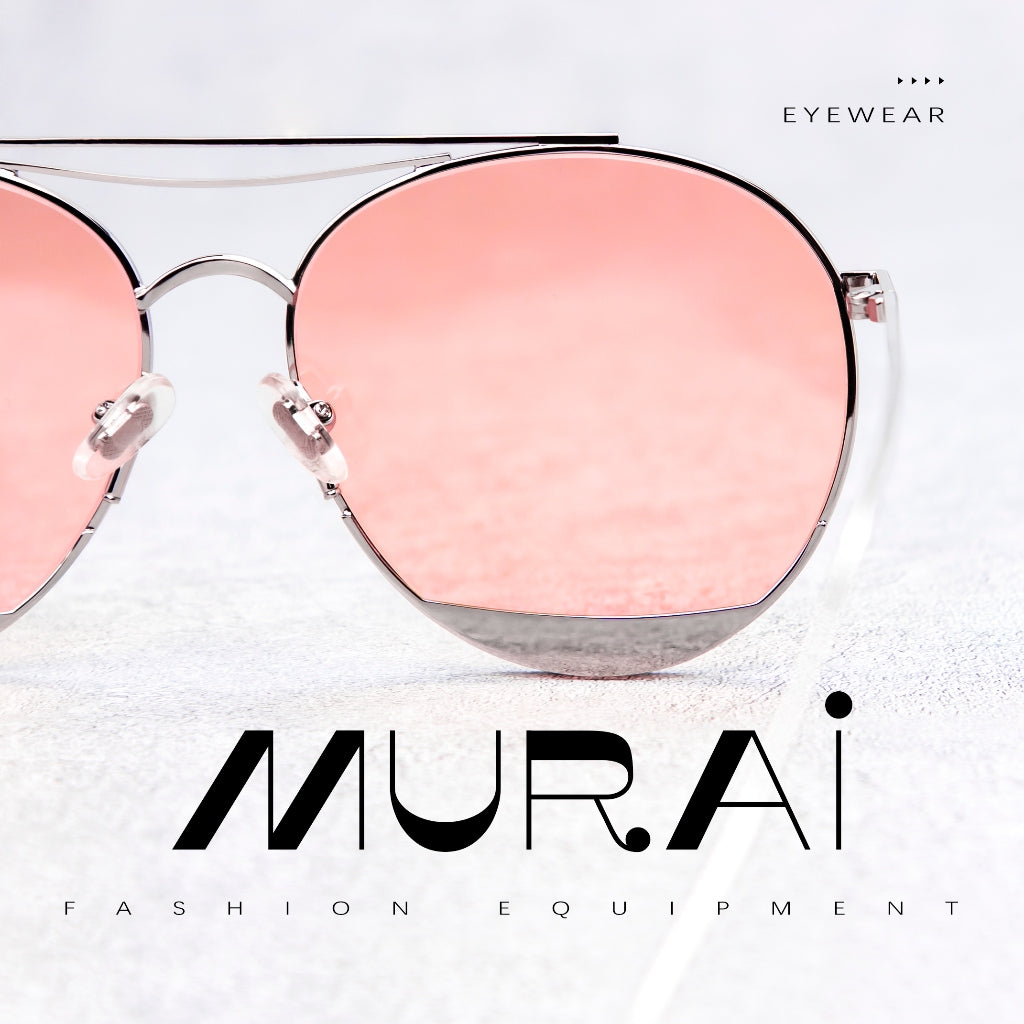 MURAI Merek Jepang Kacamata Hitam Anti Silau Sunglasses Pria Wanita Terbaru – Fashion Mewah Anti Silau Fashion Pria Wanita Unisex kacamata yang pakai di malam RM7606 - 2 Pink